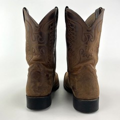 Ariat Honor Boots Youth 4 Brown Leather Square Toe Cowboy Western Kids 10017313