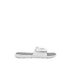 Under Armour Mercenary Slides UA White Grey Unisex Youth Size 5 3026154-100 New