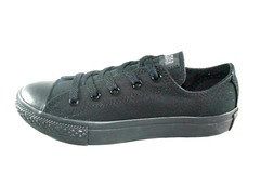 CONVERSE CHUCK TAYLOR ALL STAR 314786F BLACK MONO CANVAS SHOE KIDS (PS) CASUAL