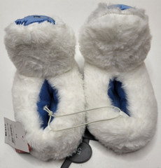 Abominable Snowman Kids Size 5-6 Slipper 3d Head Face Rudolph Yeti Winter Warm