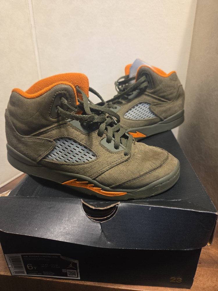 Jordan 5 Retro Mid Olive 2024 – 440888-308, Size 3y