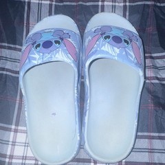 Disney Lilo & Stitch Stitch Unisex Kids Slide Sandals US 9 L White/Blue