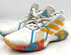 Adidas Shoes Boys Sz 3.5 Kids Court Vision 2 Basketball Sneakers Casual White