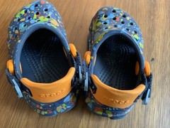 Crocs Classic All Terrain Terrazzo Paint Splatter Clog C5 Boys Youth Kids