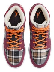 Nike Air Jordan 1 Mid SE (GS) ‚Night Maroon Black Plaid‘ FD5460-608