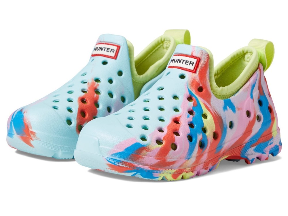 NEW $45 HUNTER Kids Original Lightweight Water Shoes Blue Marble US 12C (UK 11)