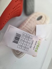 NEW! Crocs Literide Clog Red/Gray/White Kids sz 6 NWT 205964
