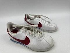 Nike Cortez Shoes Youth Size 5.5Y White Red Leather Running Sneakers 904764-103