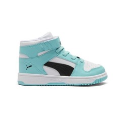 Little Kid’s Puma Rebound Layup RCLCat White-Black-Safe Lake (404200 01)