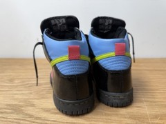 RARE 2007 Nike Dunk High 308319-033 Sz 4.5 Black/Bright Cactus-Flamingo Pink