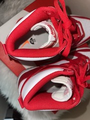 Nike Dunk High (GS) White/University Red – Big Kids Shoes (3.5 Y)