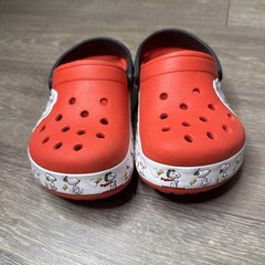 Kids Snoopy Woodstock Peanuts Crocs Red Junior SIZE 2