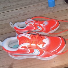 Nike Cosmic Runner GS Kids Athletic Sneakers Orange/White Lace Up US 4.5Y M