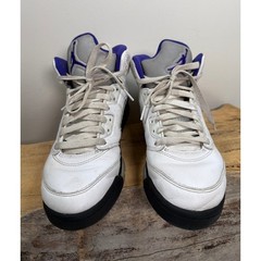 Nike Air Jordan 5 Retro GS Concord White Purple Black 440888-141 Kids Size 7Y