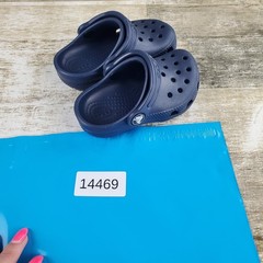 Crocs Classic Clog Kids Sz 6 C6 Blue Rubber Round Toe Comfort Slip On Slingback