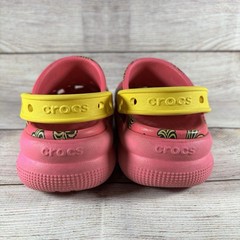 Crocs Classic Spring Jibbitz Clogs Kids Size C12 Pink Palm Trees 1.5″ Platform