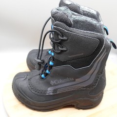 Columbia Youth Unisex Size 1 Black Bugaboot Plus Omni-Heat Boot Black Hyper