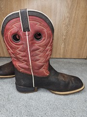 Durango Lil‘ Rebel Pro Red Square Toe Cowboy Youth Mens Size 7 Defects Read