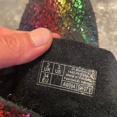 Dr Martens 1460 Pascal J Rainbow Crocodile Metallic Suede Boots Youth Kids 3