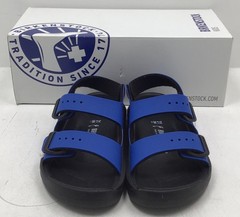 Birkenstock Kids Mogami Sandals In Ultra Blue And Black US Size 13
