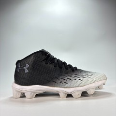 Under Armour Black White Spotlight Franchise RM Football Cleats Youth Size 5