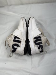 Nike Team Hustle Mid Just Do It Sneakers White Kids Size 13 C AQ9976-100