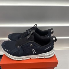 On Cloud Navy Black White Athletic Sneakers Unisex Kids 5.5