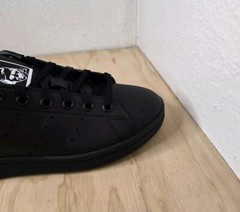 Adidas STAN SMITH J Black/Black White Kids Shoes FX7523