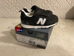 New Balance Kids‘ 515 NEW-B HOOK & LOOP Shoe sz 6M Kids/Toddler Black/White