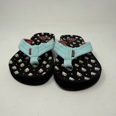 Reef Ahi Snow Cone Teal Strap Flip Flops Kids Size 11/12 Sandal