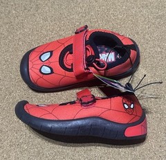 Marvel Spider-Man Hook & Loop Red/Black Unisex Kids Sneakers US 9/10