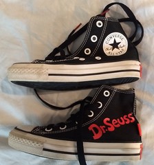 Converse Chuck Taylor All Star „Dr Seuss Cat in the Hat“ High Top, Junior Sz 11