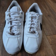 Nike Cortez Basic SL White Black Kids Sneakers Size 6.5Y Athleisure Streetwear