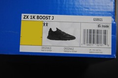 [G58921] NEW KID’S ADIDAS ORIGINALS ZX 1K BOOST J CORE BLACK CORE BLACK AK184