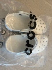 Crocs Little Kids White & Pink C7 , 8 , 9