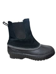 Sorel Ankle Suede Leather Waterproof Rubber Slip On Duck Boots Kids Size 1