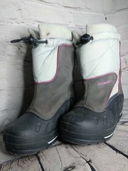 Columbia Bugabarn Too Jr. Kids Gray/Blue/Pink Snow Boots sz. 2 BY1120-401