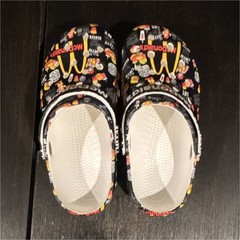 McDonald’s Black Graphic Print Baby Clogs Slip-On Shoes EU 30/kids 13c