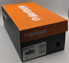 NORTHSIDE SANTA CRUZ KIDS SIZE 2 BLACK/RED ACTIVE/HIKING SANDALS