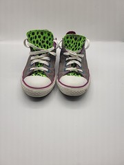 Converse Shoes Junior 5 Chuck Taylor Double Tongue Sneakers Gray Lace Up 640544F
