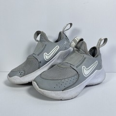 Nike Flex Runner 3 Wolf Grey White PS Size 9C FN1449-001 Sneakers Logo