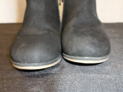 DESIGNER CAT & JACK NON MARKING SIDE ZIP PLAY ANKLE BLACK BOOTS TODDLER SIZE 9