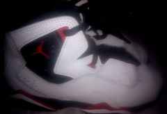 Size 1y jordans flights varsity black/red/white