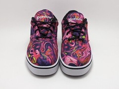 Heelys Launch Pink Purple Swirl Roller Skate Shoes Size 7