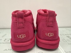 UGG S/N 1130750K Classic Mini II Boot Pink Suede Big Kids Size 5(37)New.
