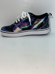 Heelys Pro 20 Prints Black Galaxy Youth Size 6 Women Size 7 EUC With Attachments