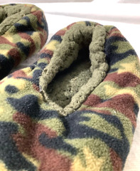 Kid’s Camo Army Slipper Slip-On Skid Proof Bottom Poly/Fleece