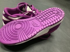 Nike Dunk Low Purple and White Sneakers Youth Size 2Y
