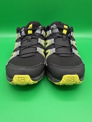 Salomon Speed Cross Sneakers Black Gray Yellow Hiking Trail Shoes 414471 SZ 5