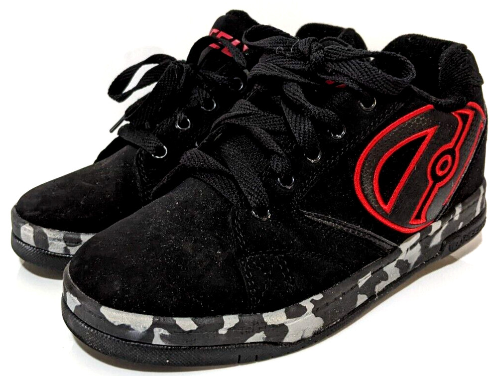 Very Nice Heelys Kids Propel 2.0 Roller Skate Shoes Youth Sz 5 Black/Red 770807